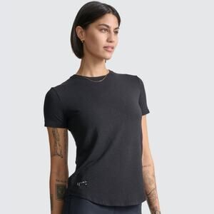 NEW Two Blind Brother Short Sleeve Crewneck Tee Braille T-Shirt Black Medium